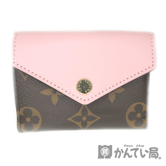 Louis Vuitton Zoe Kante Brown Wallet Ballerine Pink Rose Pink Portefeuille - Picture 1 of 6